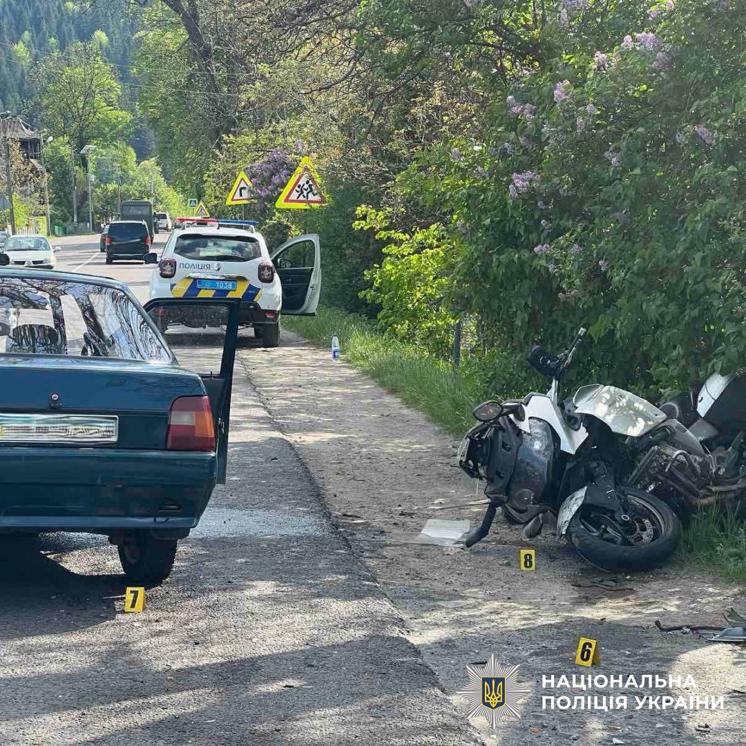 Польський мотоцикліст постраждав у ДТП в Делятині
