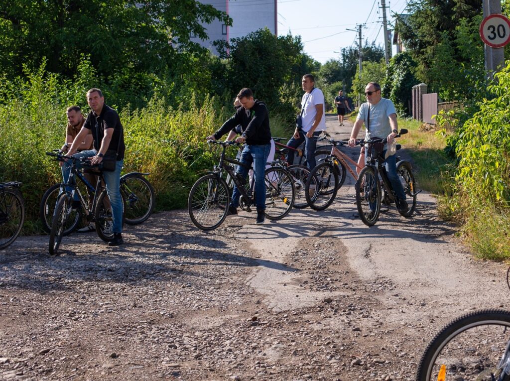 У Івано-Франківську Руслан Марцінків провів велоінспекцію районів старого міста (фото)