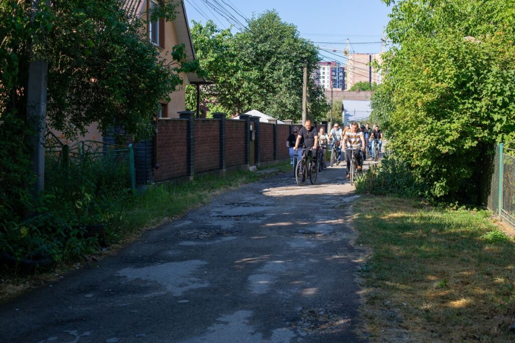 У Івано-Франківську Руслан Марцінків провів велоінспекцію районів старого міста (фото)