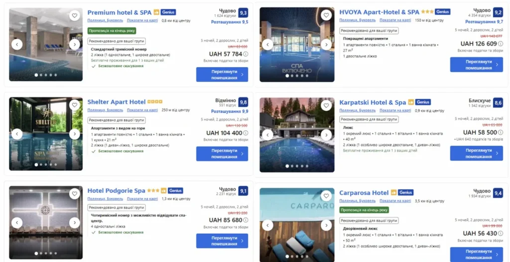 скільки коштує відпочинок у Буковелі на Новий рік