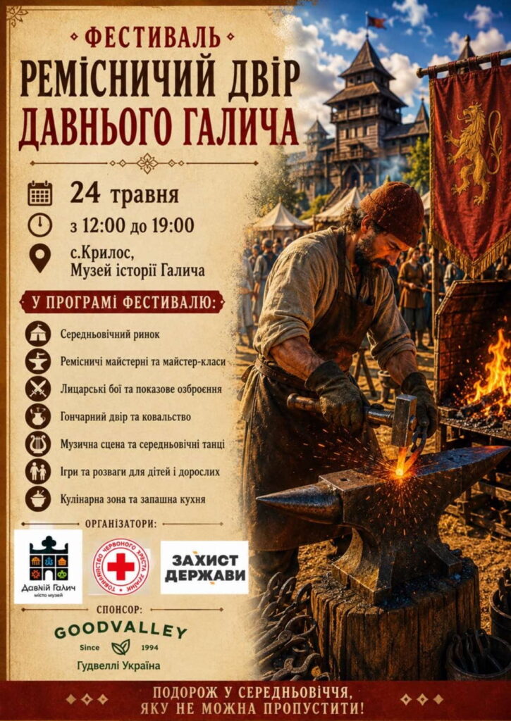 На Івано-Франківщині відбудеться фестиваль живої історії «Ремісничий двір давнього Галича»