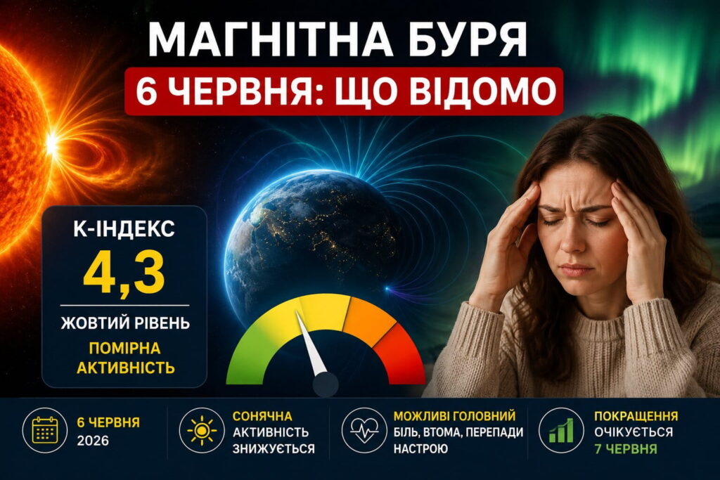 Магнітна буря 6 червня
