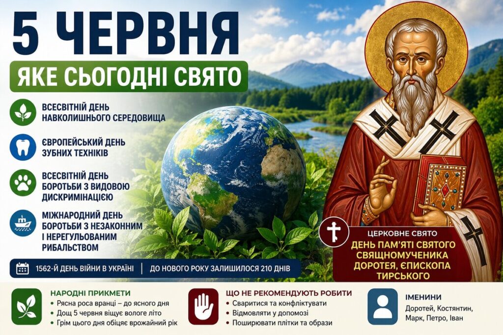 5 червня: яке сьогодні церковне свято