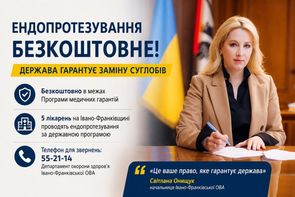 Ендопротезування на Івано-Франківщині Світлана Онищук